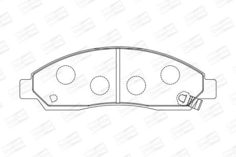 Колодки тормозные дисковые передние Great Wall Hover (05-)/ Isuzu D-Max I CHAMPION '572643CH