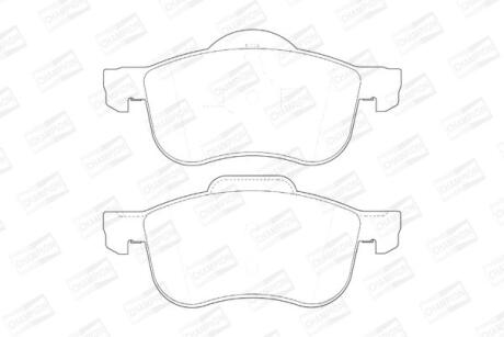 Колодки тормозные дисковые передние Volvo S60 I, S80 I, V70 (I,II), XC70 I, XC90 I CHAMPION '573003CH