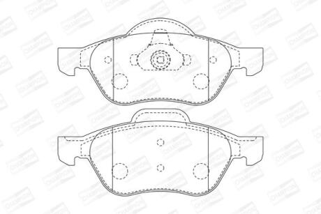 Колодки тормозные дисковые передние Renault Laguna (II,III), Twingo II CHAMPION '573016CH