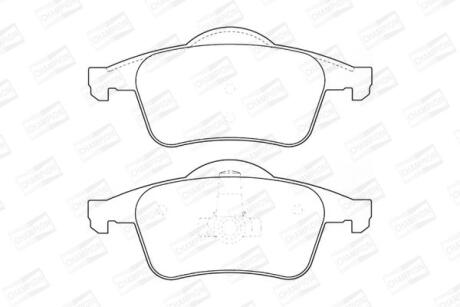 Колодки тормозные дисковые задние Volvo XC70 I, V70 (I,II), S80 I, S60 I, C70 I CHAMPION '573021CH