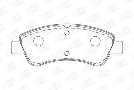 Колодки тормозные дисковые Citroen Berlingo (96-11)/ Opel Crossland X (17-) CHAMPION '573030CH