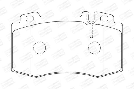 Колодки тормозные дисковые передние MB C-Class (W203), E-Class (W211) CHAMPION '573092CH