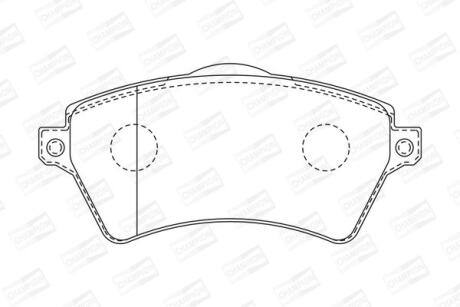 Колодки тормозные дисковые передние Nissan Navara (15-)/ Land Rover Freelander I CHAMPION '573102CH