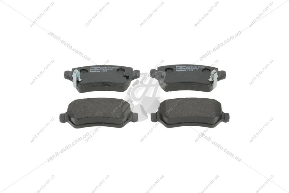 Колодки тормозные дисковые задние Opel Astra (G,H), Corsa C, Zafira (A,B) CHAMPION 573122CH (фото 1)