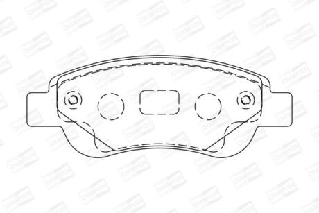 Колодки тормозные дисковые передние Citrroen C1 (05-)/ Toyota Aygo (05-14, 14-) CHAMPION '573135CH