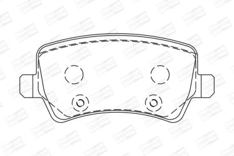 Колодки тормозные дисковые задние Land Rover Freelander 2/ Volvo V60 I, S80 II, S60 II, XC70 II CHAMPION '573250CH