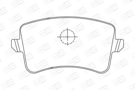 Колодки тормозные дисковые задние Audi A4 (B8), Q5 (09-17) CHAMPION '573259CH