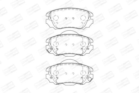 Колодки тормозные дисковые передние Chevrolet Malibu (12-)/ Opel Insignia A CHAMPION '573269CH
