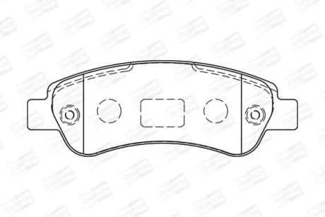 Колодки тормозные дисковые Citroen Jumper II/ Fiat Ducato (06-) CHAMPION '573274CH