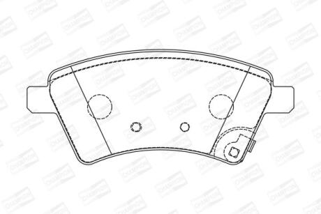 Колодки тормозные дисковые передние Suzuki SX4 (06-) CHAMPION '573288CH