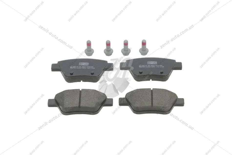 Колодки тормозные дисковые задние Skoda Octavia II (09-13)/ VW Jetta (III,IV), Golf VI, Caddy III CHAMPION 573312CH (фото 1)