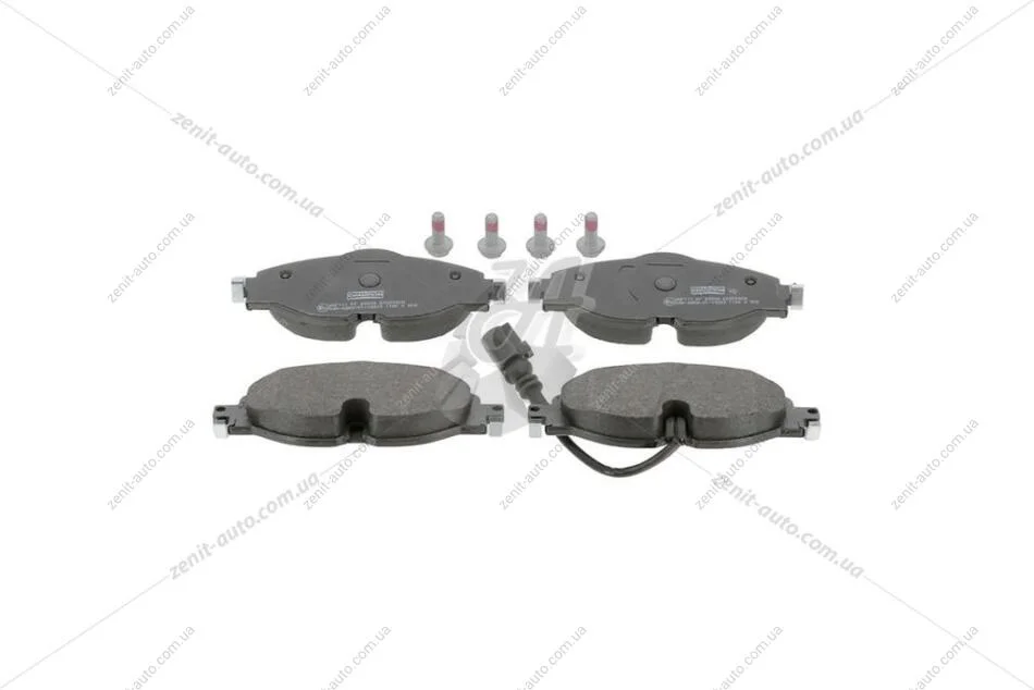 Колодки тормозные дисковые передние (c датчиком и болтами) Skoda Octavia (III,IV), Kodiaq I/ VW Golf VII, Caddy IV CHAMPION 573390CH (фото 1)