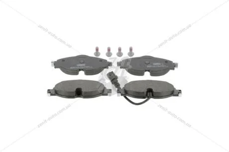 Колодки тормозные дисковые передние (c датчиком и болтами) Skoda Octavia (III,IV), Kodiaq I/ VW Golf VII, Caddy IV CHAMPION 573390CH
