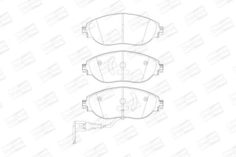 Колодки тормозные дисковые передние Audi A3 (12-20)/ VW Golf VII, Passat B7, Sharan (10-15) CHAMPION '573418CH