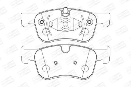 Колодки тормозные дисковые передние Citroen Berlingo (18-), C4 Picasso (13-)/ Opel Combo E CHAMPION '573604CH