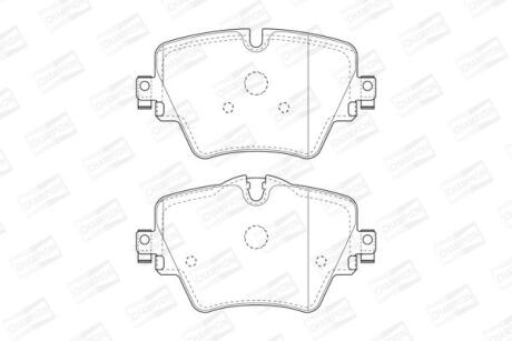 Колодки тормозные дисковые передние BMW 1 (F40), 3 (G20,G80), 5 (G30,F90), X3 (G01,F97) CHAMPION '573612CH