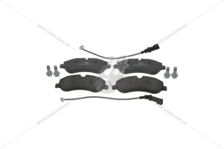 Колодки тормозные дисковые передние (c датчиками и болтами) Ford Transit (12-) CHAMPION 573690CH