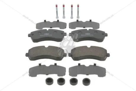Колодки тормозные дисковые передние (с болтами, пластинами) MB Sprinter (06-)/ VW Crafter (06-) CHAMPION 573726CH