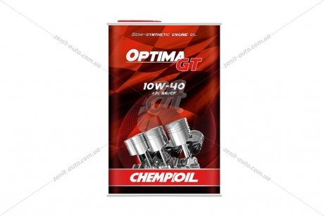 Масло ДВС 10W-40 Optima GT SN/CF, ACEA A3/B4, 1л, п/синт.(metal) Chempioil CH112466-0001VM-1