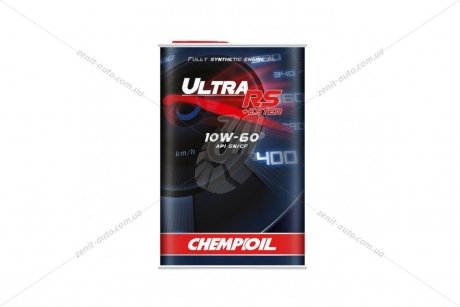 Масло ДВС 10W-60 Ultra RS+Ester SN/CF, ACEA A3/B3/B4, 1л, синт.(metal) Chempioil CH9705-1ME (фото 1)