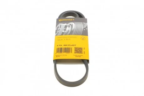 Ремень поликлиновый Ford Focus III USA 2,0i 2,3i Ecoboost 13>18 ContiTech Contitech 4PK860 ELAST