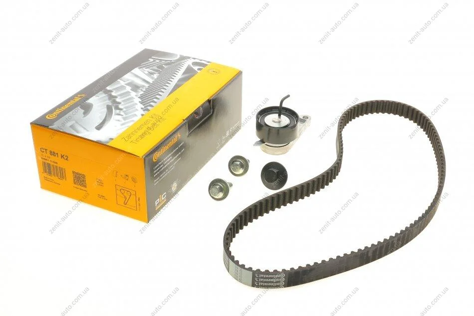 Комплект ременя ГРМ Ford Fiesta Fusion 1,25i 1,4i 1,6i >04/05, Focus II 1,4i 1,6i >04/05 ContiTech Contitech CT881K2 (фото 1)
