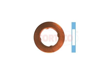 Кільце ущільнювальне форсунки мідне VAG (компл. 6шт) CORTECO '49430604