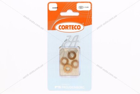 Кільце ущільнювальне форсунки мідне Fiat (компл. 4шт) CORTECO '49430609