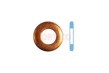 Кільце ущільнювальне форсунки мідне Mercedes 2мм (5-цил. Диз. Mercedes OM612 / OM647) (компл. 5шт) CORTECO '49430624