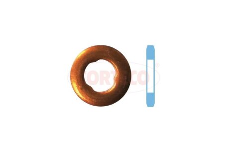 Кільце ущільнювальне форсунки мідне Mercedes-Benz серии 1,6мм OM611 / OM612 / OM613 (компл. 6шт) CORTECO '49430633