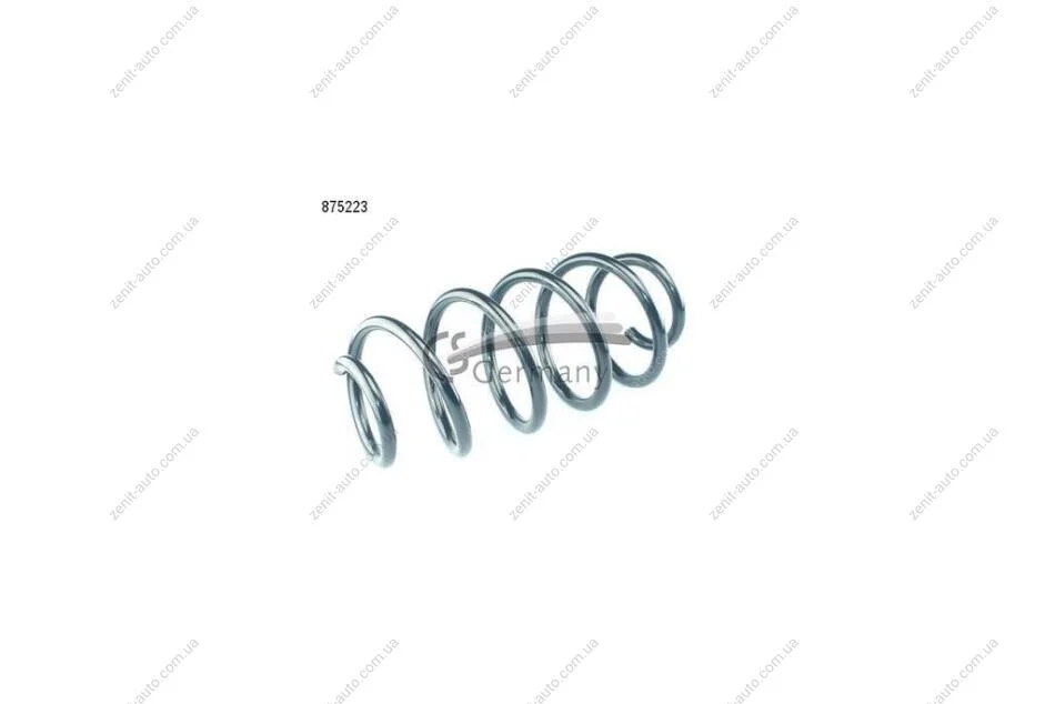 Пружина подвески передняя (кратно 2) Skoda Octavia II (04-13)/VW Golf Plus V, VI, Touran (03-) (14.875.223) CS Germany '14.875.223 (фото 1)