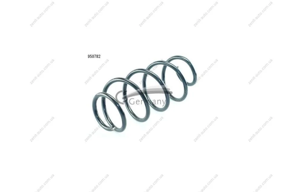 Пружина подвески передняя (кратно 2) (12.3mm L=350) VW Golf V/Octavia/Touran 1.4, 1.6, 1.9TDi (03-) (14.950.782) CS Germany '14.950.782 (фото 1)