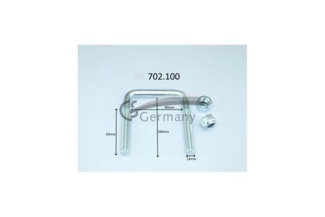 U-Болт рессоры (стремянка) Citroen Jumper/Fiat Ducato/Peugeot Boxer (94-06) (99.702.100) CS Germany '99702100