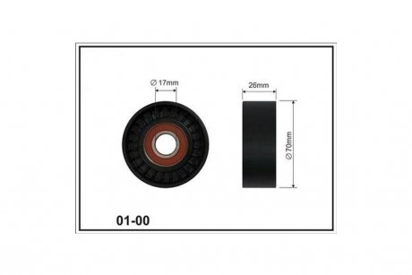 Ролик приводного ремня Skoda Roomster (5J) (06-15) CX CX01-00 (фото 1)
