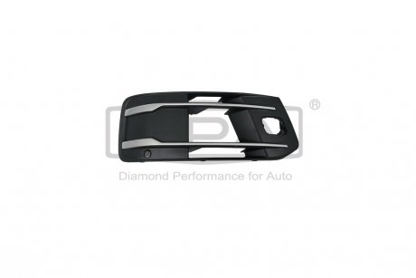 Решітка протифотуманної фари права з отвором і смугою (чорна) Audi Q7 (15-) DPA 88071823602