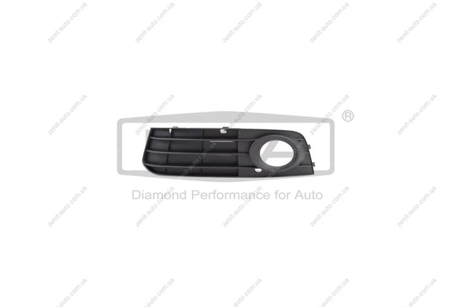 Решетка противотуманной фары левая с отверстием без полосы Audi A4 (07-15) DPA 88071863902 (фото 1)