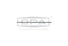 Молдинг двери передней левой (хром) Skoda Citigo/VW Up (11-) DPA 88531334702 (фото 1)
