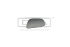 Елемент дзеркальний лівий з підігрівом VW Polo (10-), Up (11-)/Skoda Citigo (11-) DPA 88570630702 (фото 1)