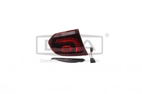 Фонарь заднй левый внутренний LED вишнево-красный VW Golf (09-13) DPA 89450625102