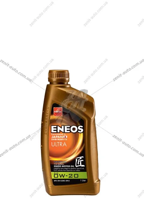 Масло ДВС 0W-20 ENEOS ULTRA API SM, ILSAC GF-5, 1л, синт. Eneos EU0021401N (фото 1)