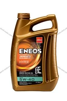 Масло ДВС 5W-40 ENEOS HYPER API SN, ACEA C3, GM Dexos 2, 4л, синт. Eneos EU0031301N