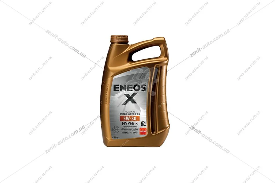 Олива моторна 5W-30 ENEOS HYPER-X API SN, ACEA C2/C3, 4л, синт. Eneos EU0039301N (фото 1)
