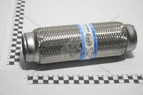 Гофра глушника (50*230) Авео 3-х шарова (нерж. сталь, довг/фланець) EuroEx 50x230/3
