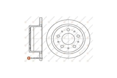 Диск тормозной задний (кратно 2) DIAM 300 EP 16 Jumper3-Boxer3 Eurorepar EUROREPAR 1618865380