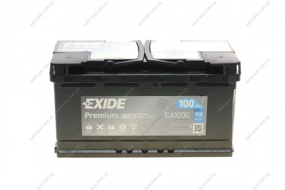 АКБ 6СТ-100 R+ (пт900) (необслуг) Premium Exide EXIDE EA1000 (фото 1)