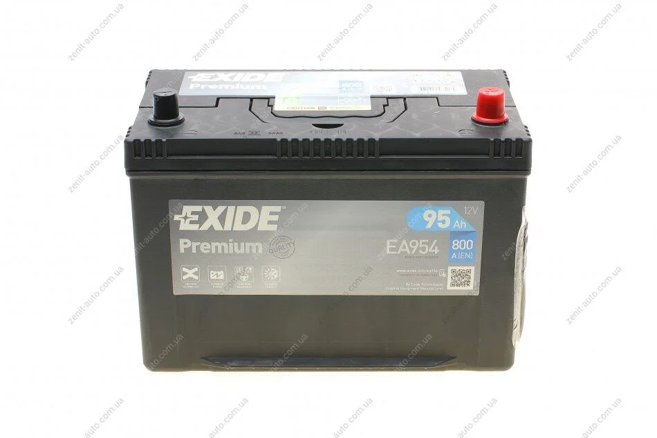 АКБ 6СТ-95 R+ (пт800) (необслуг) Asia Premium Exide EXIDE EA954 (фото 1)