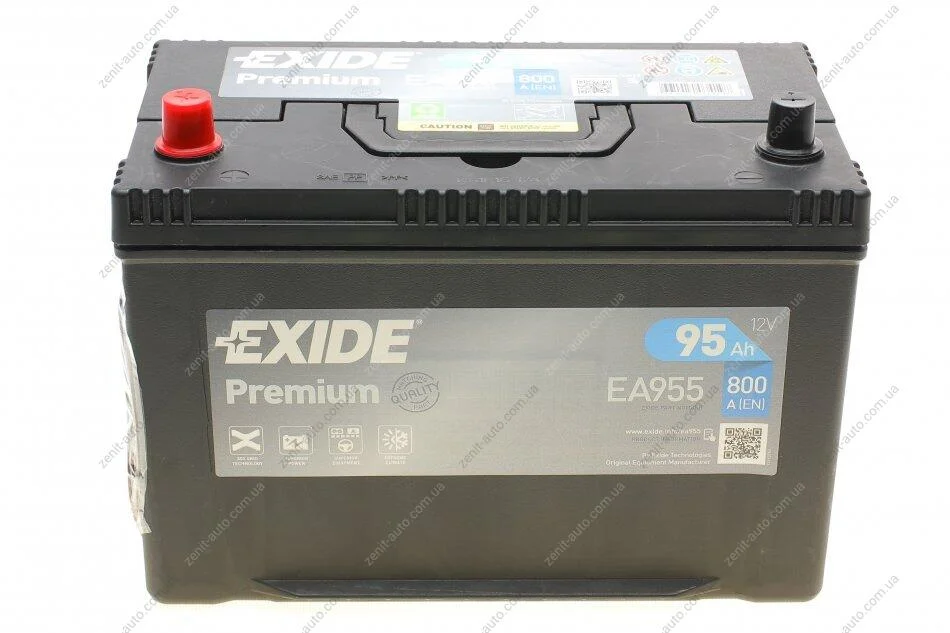 АКБ 6СТ-95 L+ (пт800) (необслуг) Asia Premium Exide EXIDE EA955 (фото 1)