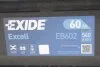 АКБ 6СТ-60 R+ (пт540) (необслуж) (низкий) EXCELL Exide EXIDE EB602 (фото 4)