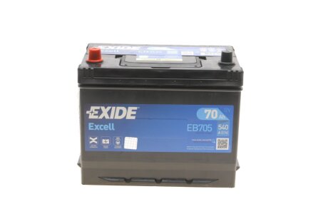 АКБ 6СТ-70 L+ (пт540) (необслуг) Asia EXCELL EXIDE EB705