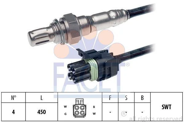 Датчик кислорода (лямбда-зонд) 2108 -2123 (0258005247) Facet FACET 10.8232 (фото 1)